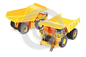 3d render heavy duty construction vehicle tractor