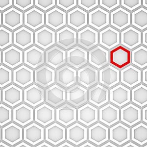 3d Render of an Hexagonal Background