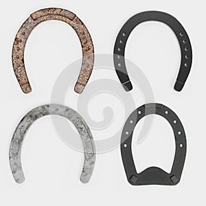 3D Render of Horseshoes