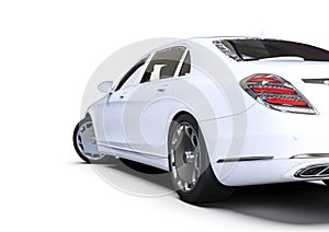 3D render image representing a high class limousine