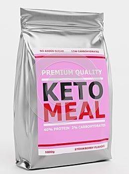 3D Render of Keto Meal
