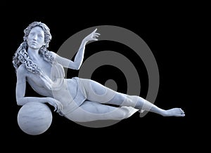 3d render of marble Venus