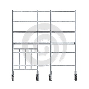 3D Render of Metal Scaffolding