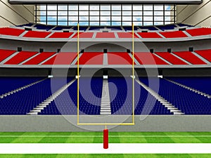 3D render of modern American football super bowl lookalike stadium - 3d render