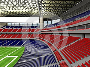 3D render of modern American football super bowl lookalike stadium - 3d render