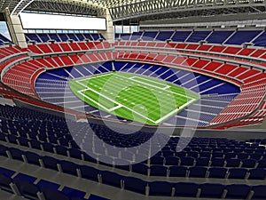 3D render of modern American football super bowl lookalike stadium - 3d render