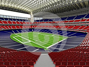 3D render of modern American football super bowl lookalike stadium - 3d render