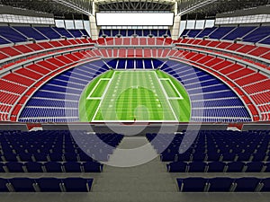 3D render of modern American football super bowl lookalike stadium - 3d render