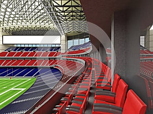 3D render of modern American football super bowl lookalike stadium - 3d render