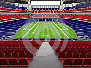 3D render of modern American football super bowl lookalike stadium - 3d render