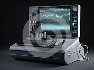 3D Render of a Modern Ultrasound Machine