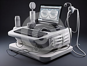 3D Render of a Modern Ultrasound Machine