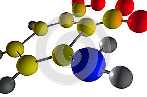 3D Render Molecule