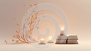 3D Render New Year Background, Simple , Celebration, Festive, Holiday