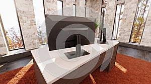 3D Render of Office Interior