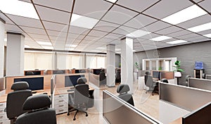 3D Render of Office Interior