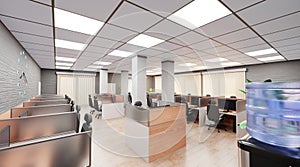 3D Render of Office Interior