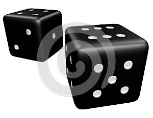 3d Render of a Pair of Dice