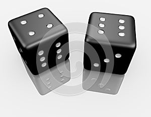 3d Render of a Pair of Dice