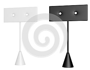 3d Render of a Pair of Earring Stands