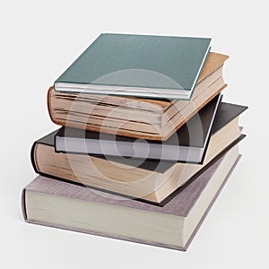 3D Render of Pile of Books