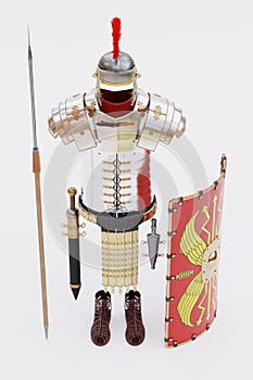 3D Render of Roman Armor - Full