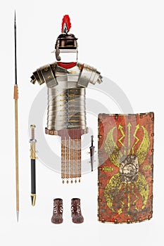 3D Render of Roman Armor - Full