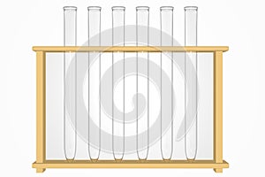 3d Render of a Set of Test Tubes