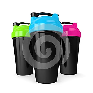 3d render of shakers isolated over white