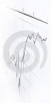 3d Render Stock Market Graph