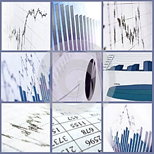 3d Render Stock Market Graph