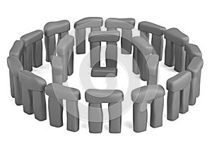 3d render of stonehenge