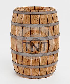3D Render of TNT Barrel