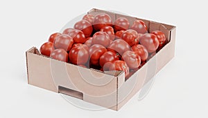 3d Render of Tomatoes in Box