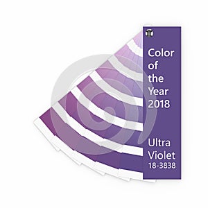 3d render of ultraviolet color palette guide