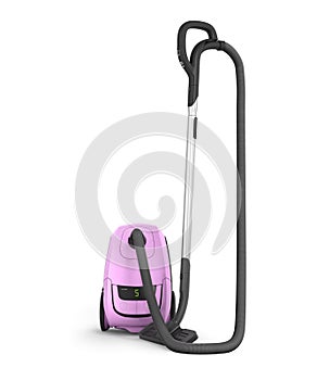 3d render of vacuum cleaner isolated on white background