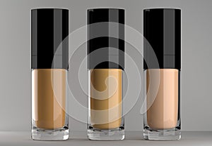 3d rendered brightening and hydrating make up foundation