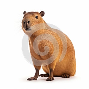 3d Rendered Capybara: A Photorealistic National Geographic Style