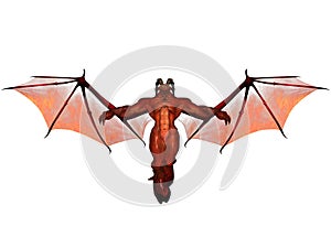 3D rendered demon