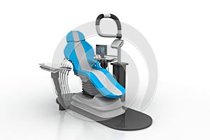 3d rendered dental chair