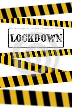 3d rendered emergency lockdown icon as an illustration