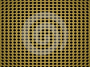 3d rendered gold background with patterns.
