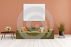 3d rendered illustration of a living room.