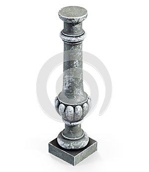 3d rendered illustration of three column