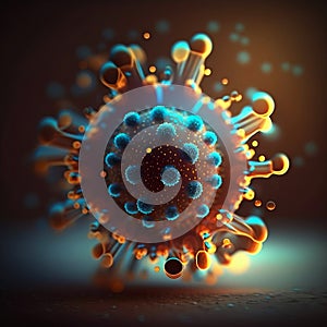 3d rendered illustration of a virus