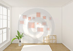 3d rendered interior composition