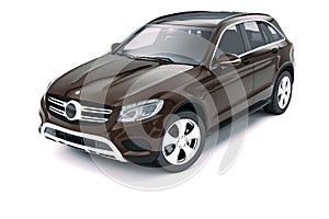 3d rendered luxury sport SUV car