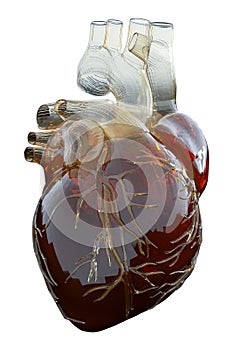 3d rendered medically accurate illustration of an artificial heart