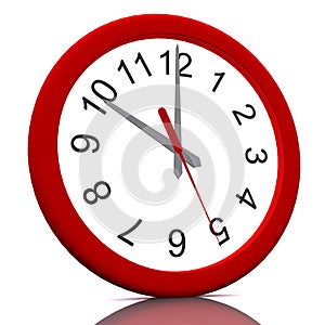 3D rendered wall clock