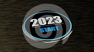 3d rendering of 2023 year start BTN